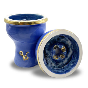 Savacco 14ct Shisha Bowl - Blue Gold